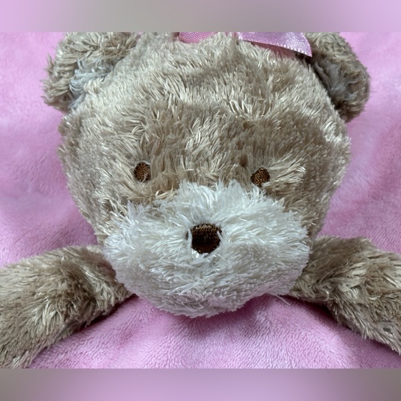 CARTERS Child of Mine Pink Baby Lovey Bear Mommy's Sweetheart Satin 2010 Rattle - Picture 4 of 7